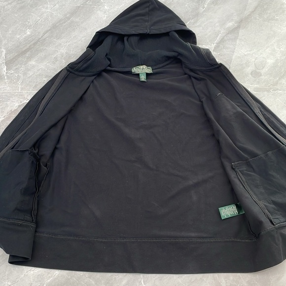Women's Lauren Active Ralph Lauren Zipper Hoodie Long Sleeve Sweatshirt Jacket - Picture 11 of 16